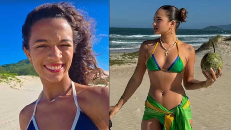 Discretas, Rayssa Leal e namorada influenciadora aproveitam viagem juntas