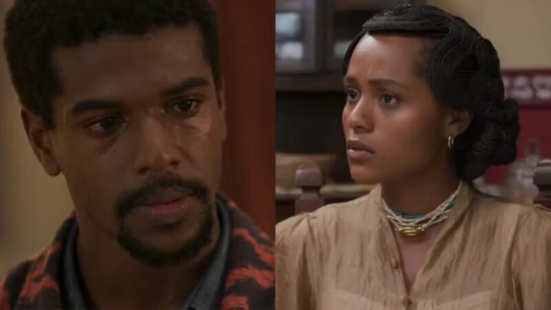 Tonho e Alika em 'A Nobreza do Amor' - Reprodução/Globo