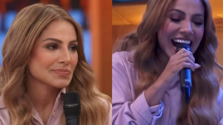 Roupa de cantora gospel no ‘Encontro’ chama atenção: ‘A única’