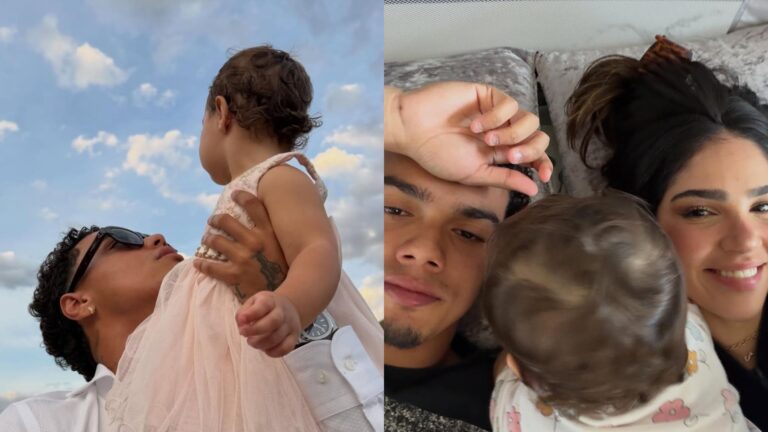 Filho de Ronaldinho Gaúcho celebra 1º ano da filha com Giovanna Buscacio: ‘Motivo de tudo’