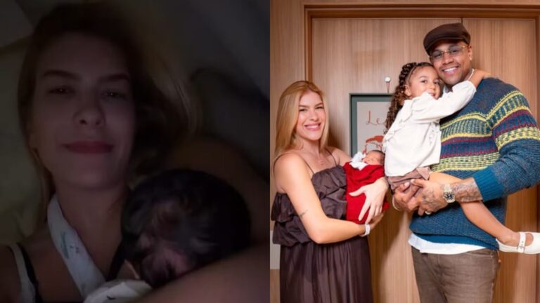 Lore Improta mostra primeira noite em casa com o filho Levi e desabafa: ‘Sem pregar os olhos’