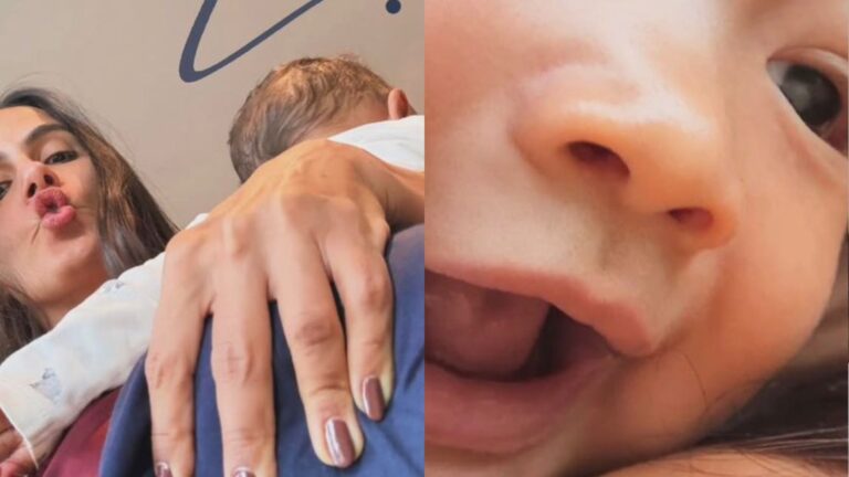 Carol Peixinho celebra 8 meses do filho com Thiaguinho e emociona: ‘Amor mais inexplicável’
