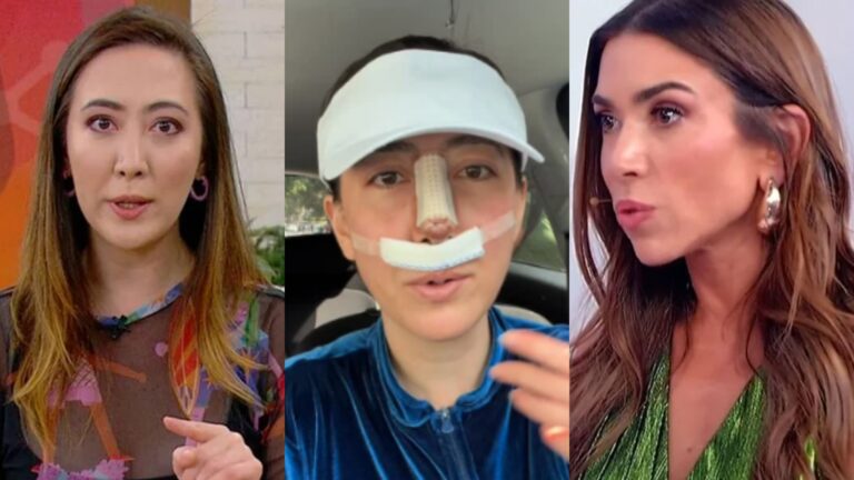 Patrícia Abravanel manda recado para repórter do ‘Mais Você’ que quase perdeu o nariz