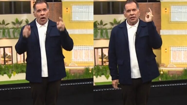 Leandro Hassum quebra protocolo e manda recado para Boninho ao vivo: ‘Precisava te dizer isso’