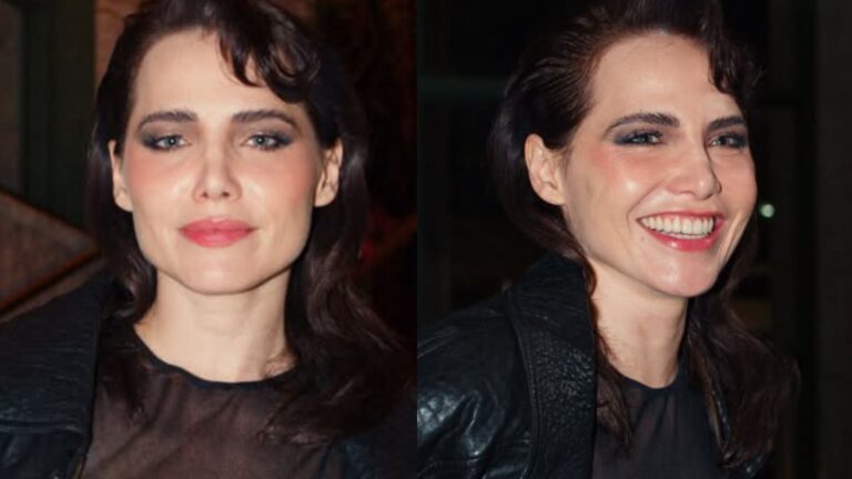 Errou o look? Letícia Colin rouba a cena na festa de ‘Quem Ama Cuida’: ‘Nossa’