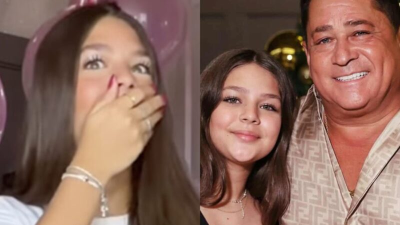 Neta de Leonardo reage ao receber Bíblia de presente e é detonada: ‘Sem noção’