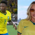 Vini Jr. surpreende com atitude após Virginia ser xingada em estádio: ‘Queria pedir’