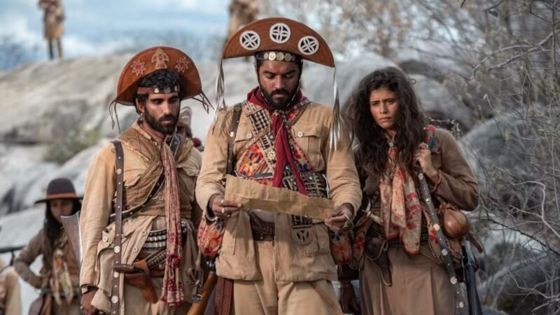 Elenco de 'Guerreiros do Sol' - (Reprodução: TV Globo)