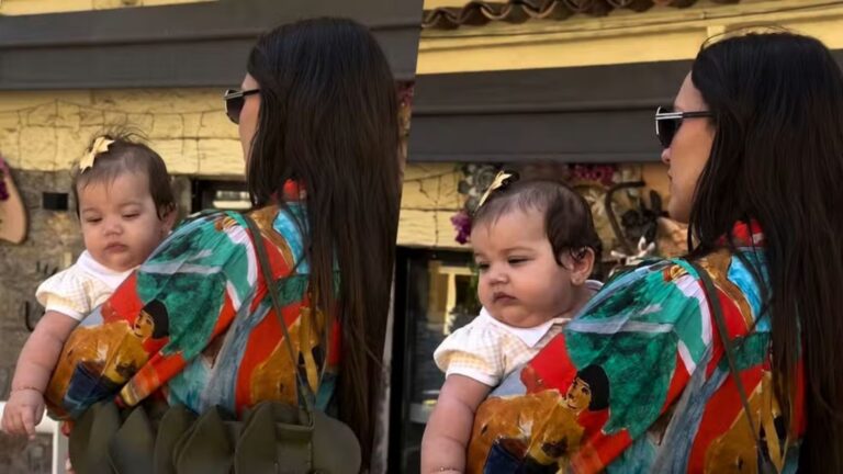 Rafa Kalimann encanta ao passear com Zuza pelas ruas de Cannes: ‘Minha princesa’
