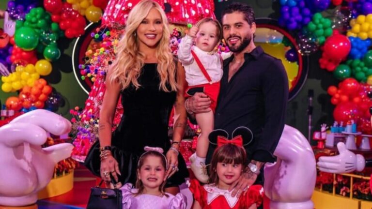 Vídeo mostra Virginia e Zé Felipe em clima íntimo em festa da filha; confira