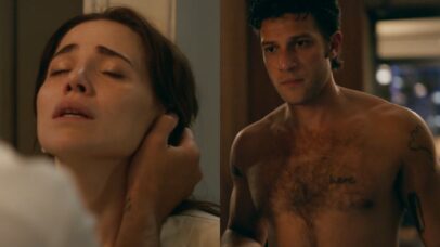 Adriana (Leticia Colin) e Pedro (Chay Suede) de Quem Ama Cuida