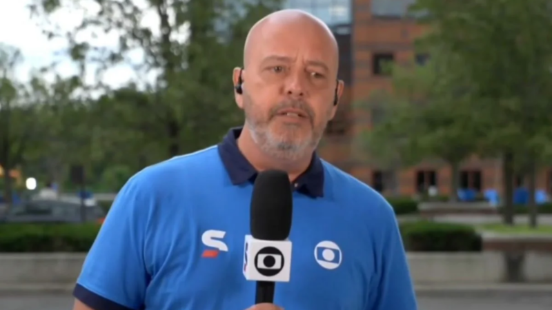 Alex Escobar surge com voz tremula na TV e preocupa o público