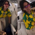 Indireta? Anitta aparece em jatinho a caminho da Copa do Mundo e cria música: ‘Sem tigrinho’