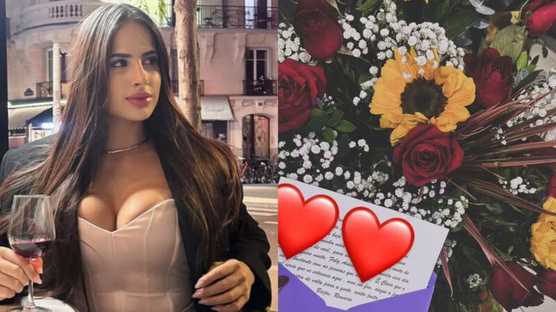 Bárbara Cavalcanti e as flores - Reprodução/Instagram