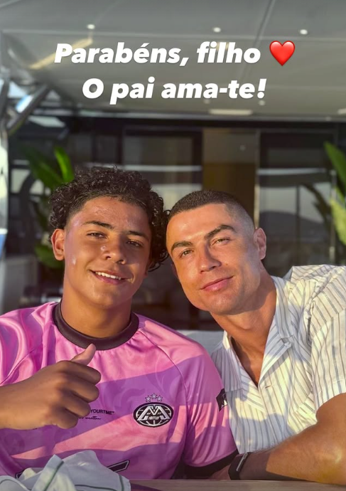 Cristiano Ronaldo celebra aniversário do filho - Reprodução/Instagram