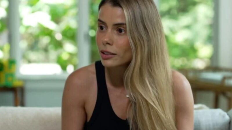 Carol Cabrino, esposa do jogador Marquinhos - Reprodução/TV Globo