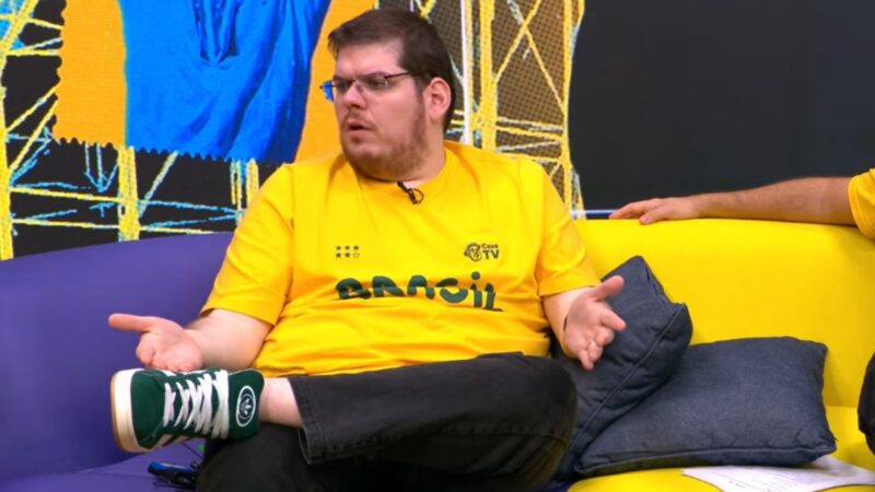 Casimiro na cobertura da Copa do Mundo na Cazé TV