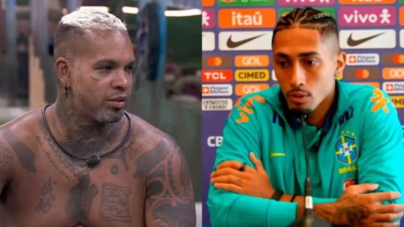 Rodriguinho e Raphinha - Reprodução/Globo e YouTube