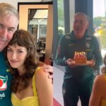 Carlo Ancelotti ganha bolo de aniversário da enteada Chloe Barrena nos EUA e web reage: ‘Sogrão’