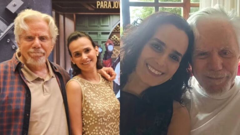 Aos 89 anos, Reginaldo Faria ganha declaração de namorada ‘novinha’: ‘Meu gato’