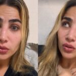 Filha de Leonardo explica queda que quebrou dentes e faz alerta: ‘Mistura perigosa’