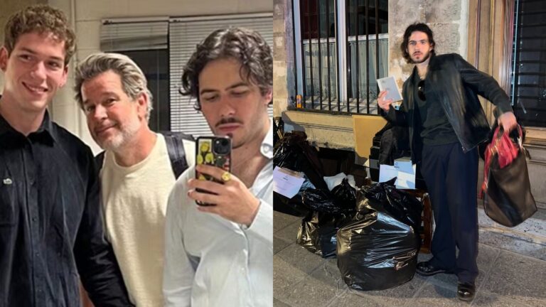 Filho de Murilo Benício e Alessandra Negrini faz ‘unboxing’ bizarro em Paris e choca o irmão: ‘Lixo’