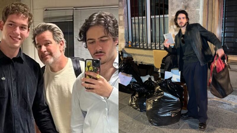 Filho de Murilo Benício e Alessandra Negrini faz 'unboxing' bizarro em Paris e choca o irmão: 'Lixo' - Reprodução/Instagram