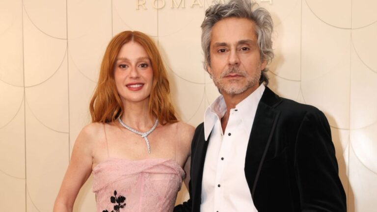 12 anos após ‘Império’: Marina Ruy Barbosa e Alexandre Nero se abraçam em festa de luxo