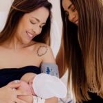 Gabi Luthai e Teo Teló anunciam Lexa como madrinha do filho caçula: ‘Chorando’