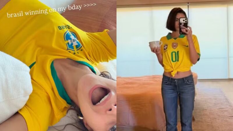 Camila Mendes comemora aniversário de 32 anos com vitória da Seleção na Copa - Reprodução/Instagram