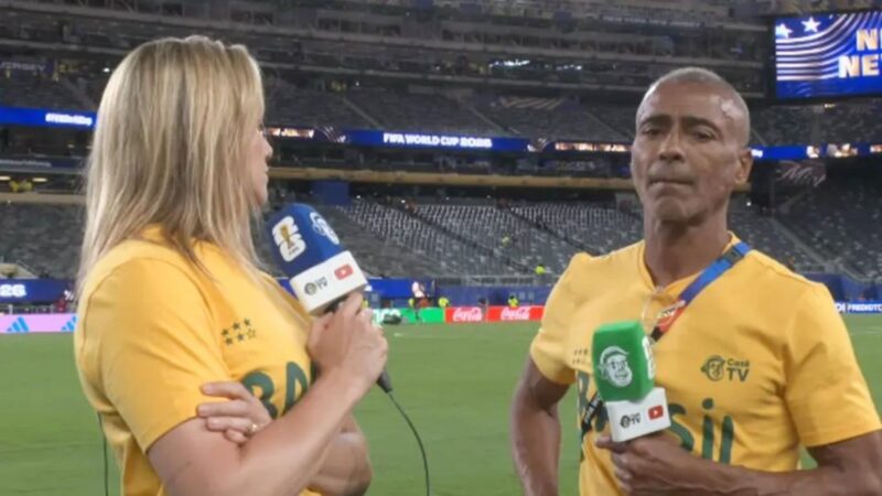Romário quebra o silêncio após 'climão' ao vivo com Fernanda Gentil - Reprodução