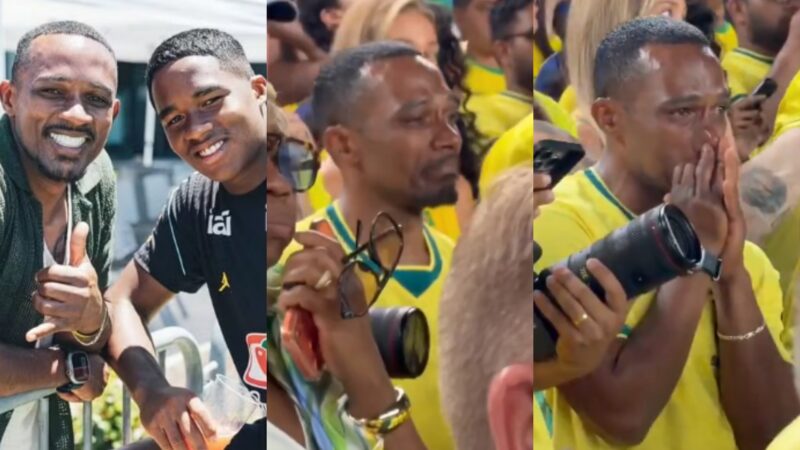 Endrick e o pai, Douglas Sousa