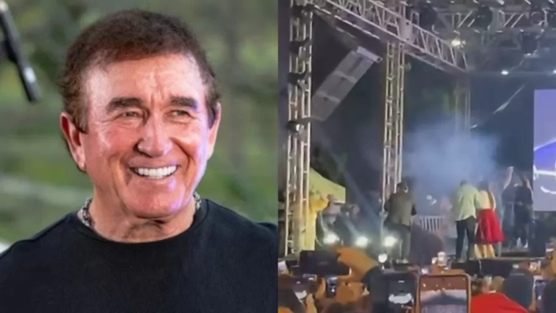 Grave Estrutura de show de Amado Batista desaba e deixa feridos