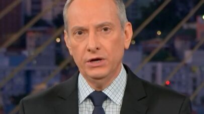 José Roberto Burnier, âncora do SP2 - Reprodução/Globo