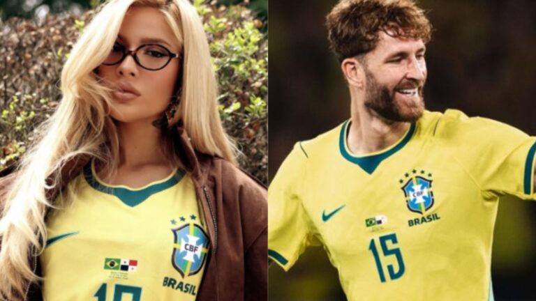 Voltaram? Karoline Lima surge com camiseta de Leo Pereira e jogador reage