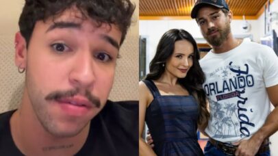 Lázaro Freitas, Larissa Manoela e André Luiz Frambach - Reprodução/redes sociais
