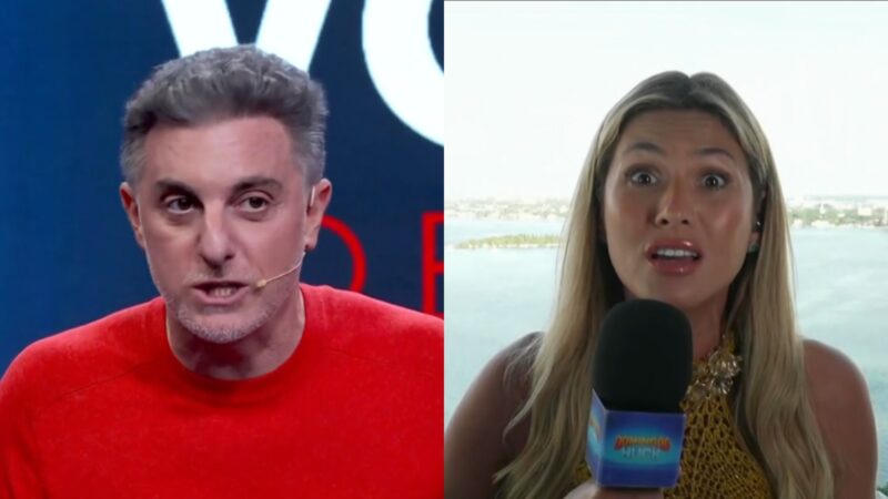 Luciano Huck e Lívia Andrade no Domingão