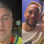 Luciano Huck posa com Neymar após vitória na Copa do Mundo, faz pedido e é detonado: ‘Desrespeito’