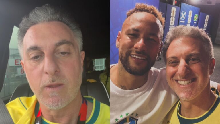 Luciano Huck posa com Neymar após vitória na Copa do Mundo, faz pedido e é detonado: ‘Desrespeito’