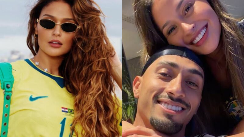 Natalia e o jogador Raphinha - Reprodução/Instagram