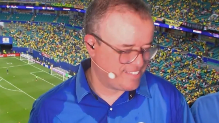 Passou mal? Narrador da Globo acaba sofrendo durante transmissão de jogo do Brasil