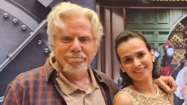 Reginaldo Faria faz aniversário e ganha declaração de namorada 49 anos mais nova: ‘Meu gato’