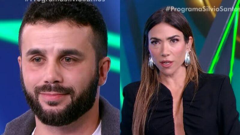 Rodrigo e Patrícia Abravanel no Show do Milhão