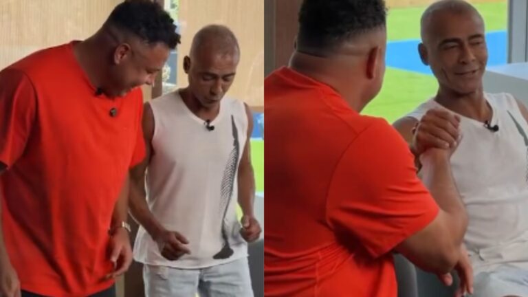 Ronaldo e Romário viralizam com dancinha e web não perdoa: ‘Não dá’