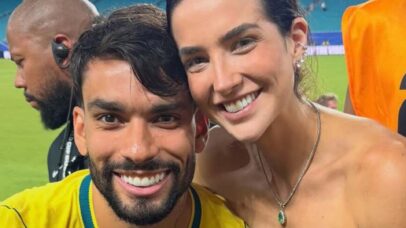 Lucas Paqueta e Duda Fournier  - Reprodução/ Instagram