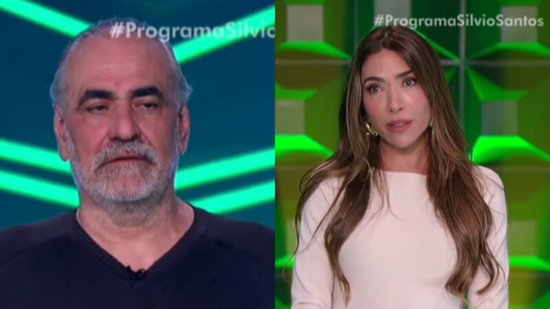 Vicente e Patrícia Abravanel no Show do Milhão