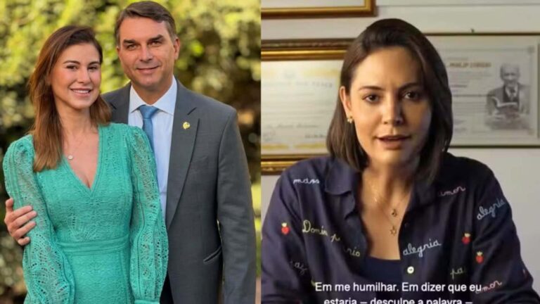 Esposa de Flávio Bolsonaro reage a esculacho de Michelle: ‘Nunca tive dúvidas’