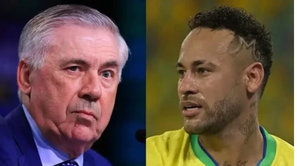 Técnico Ancelotti expõe motivo de barrar Neymar na Copa; web se choca
