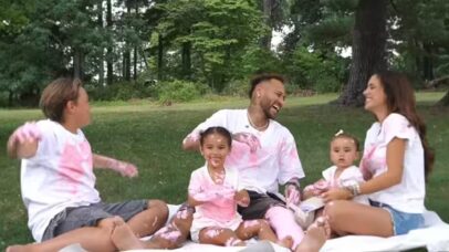 Neymar e Bruna Biancardi com Davi Lucca, Mavie e Mel - Reprodução/ Instagram