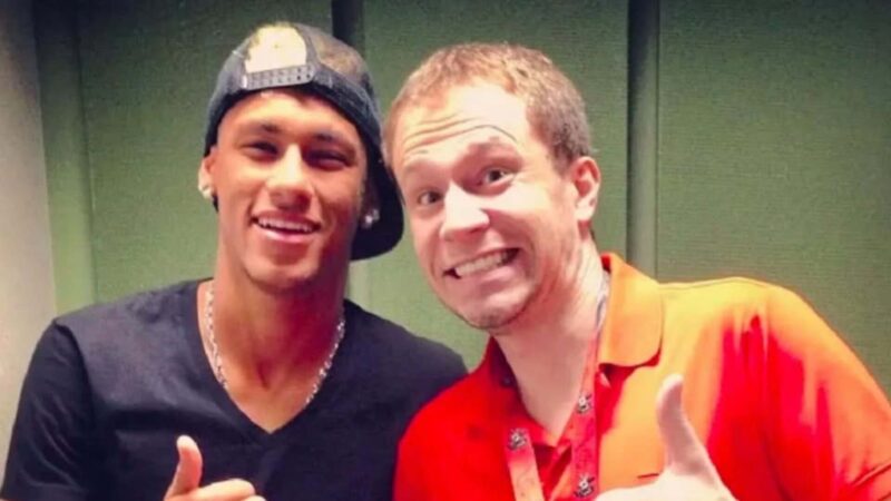 Neymar e Tiago Leifert - (Reprodução: Internet)
